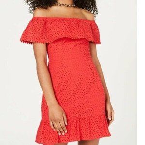 City Studio 7 Red Off The Shoulder Dress NWT BM10